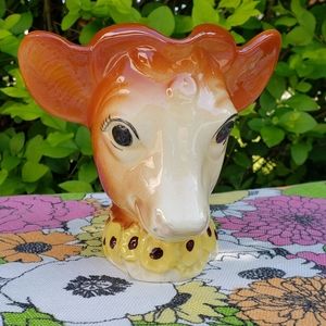 Vintage 1950s Elsie Borden Dairy Cow Cream Pitcher